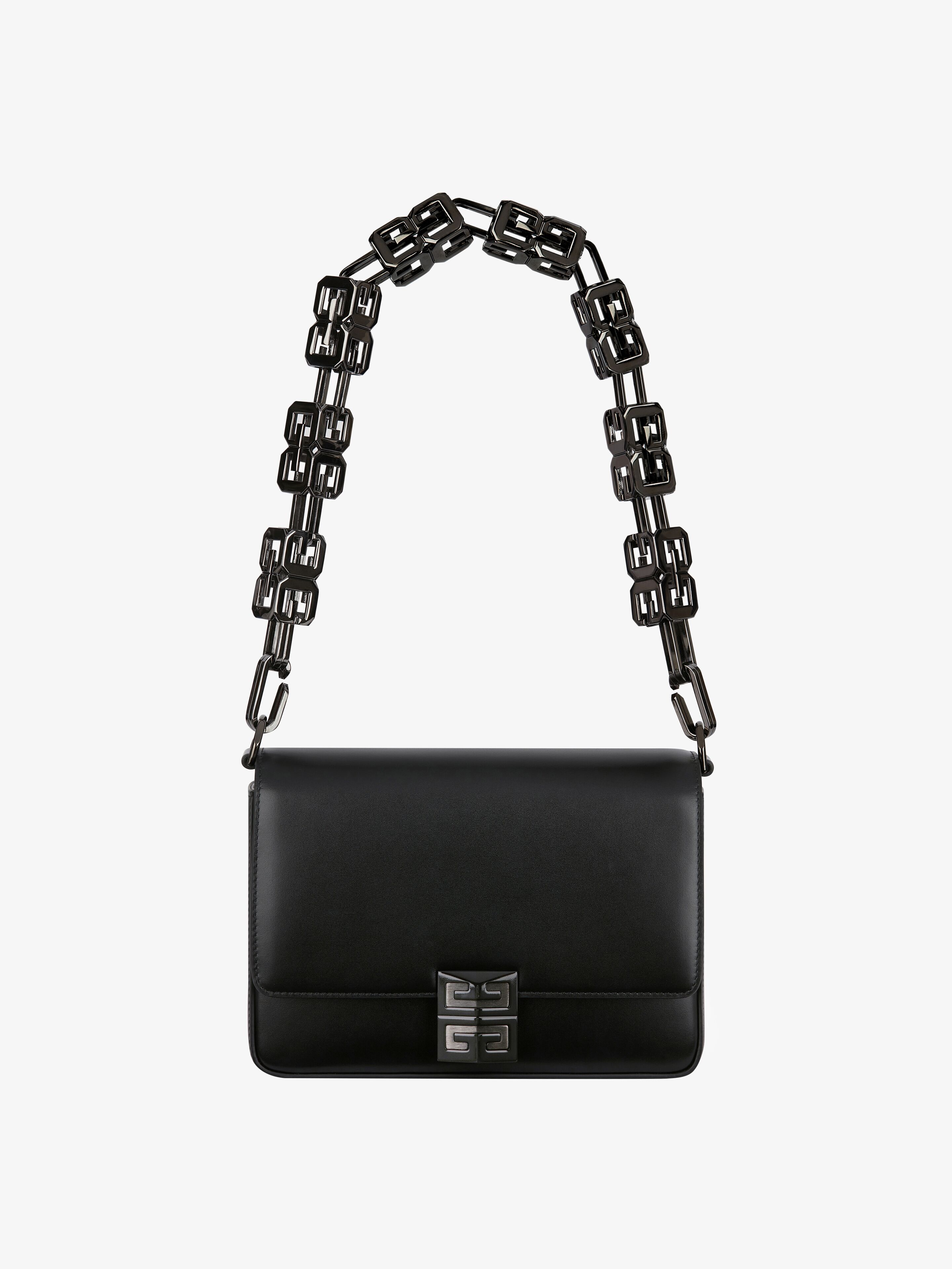 MEDIUM 4G BAG IN BOX LEATHER WITH CHAIN - 1