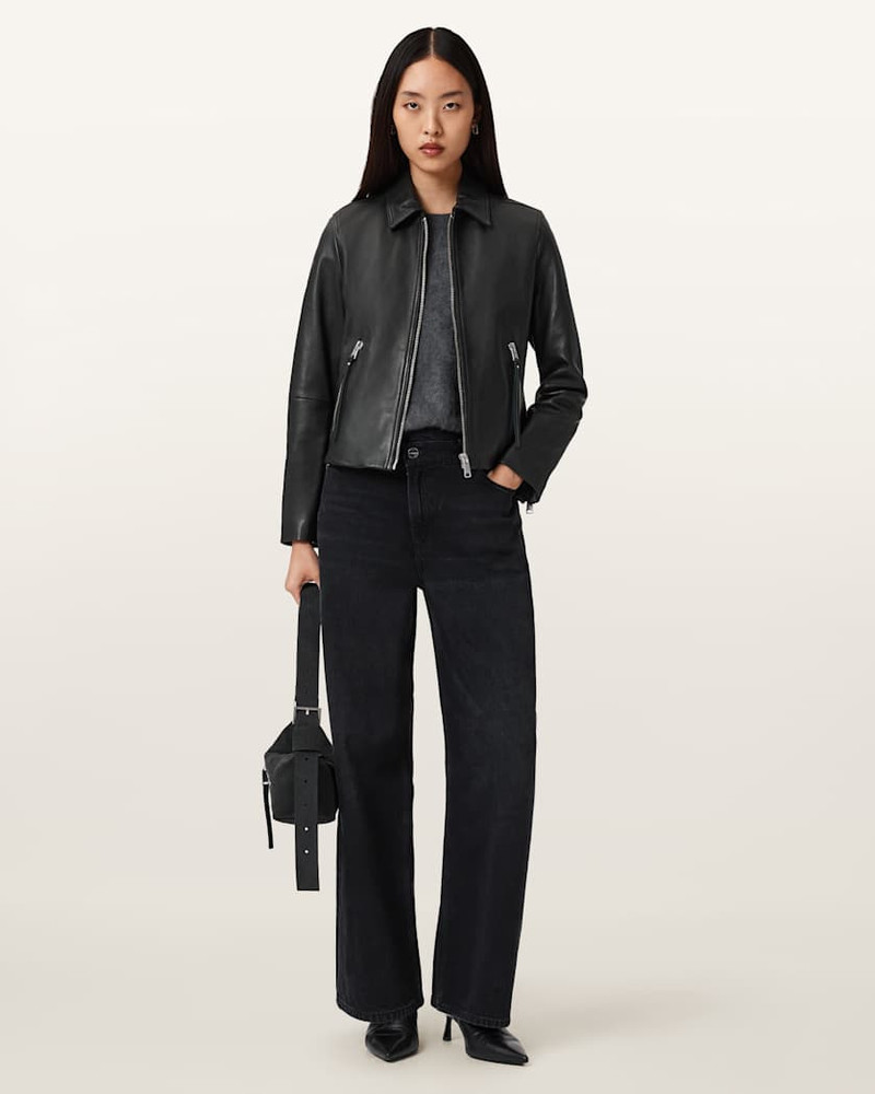 DANBURY LEATHER BIKER JACKET 5