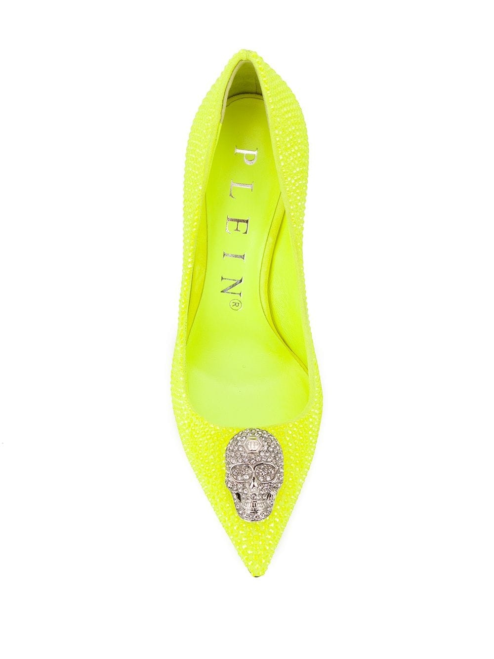 embellished skull stiletto pumps - 4