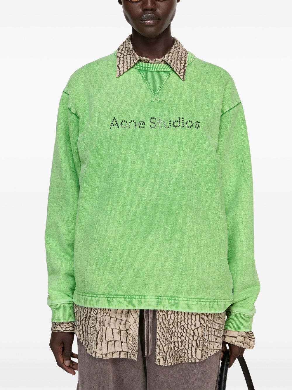 studded-logo sweatshirt - 5