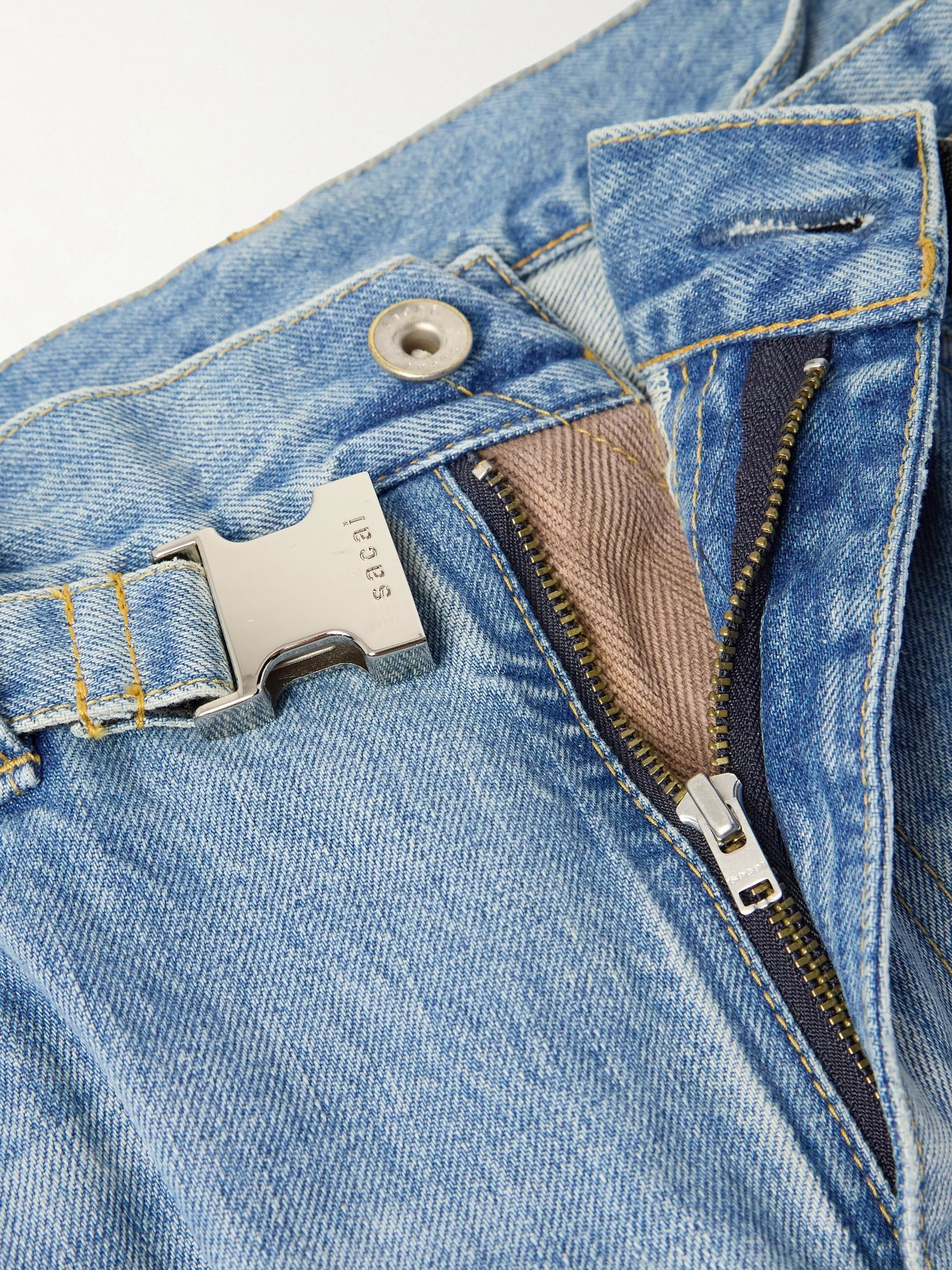 + BEYONDEXX Straight-Leg Belted Jeans Blue - 6