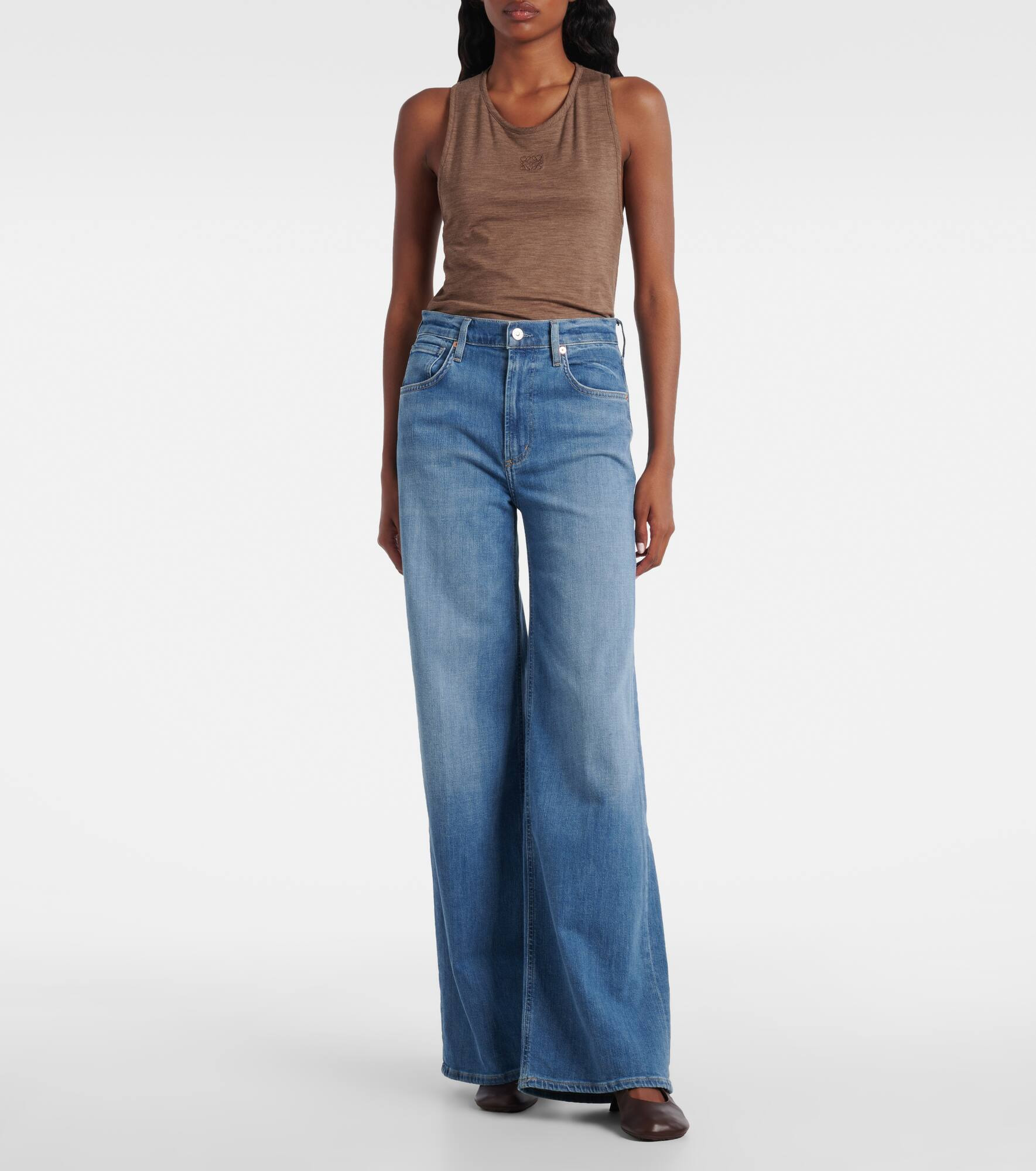 Lyra Long high-rise wide-leg jeans - 7