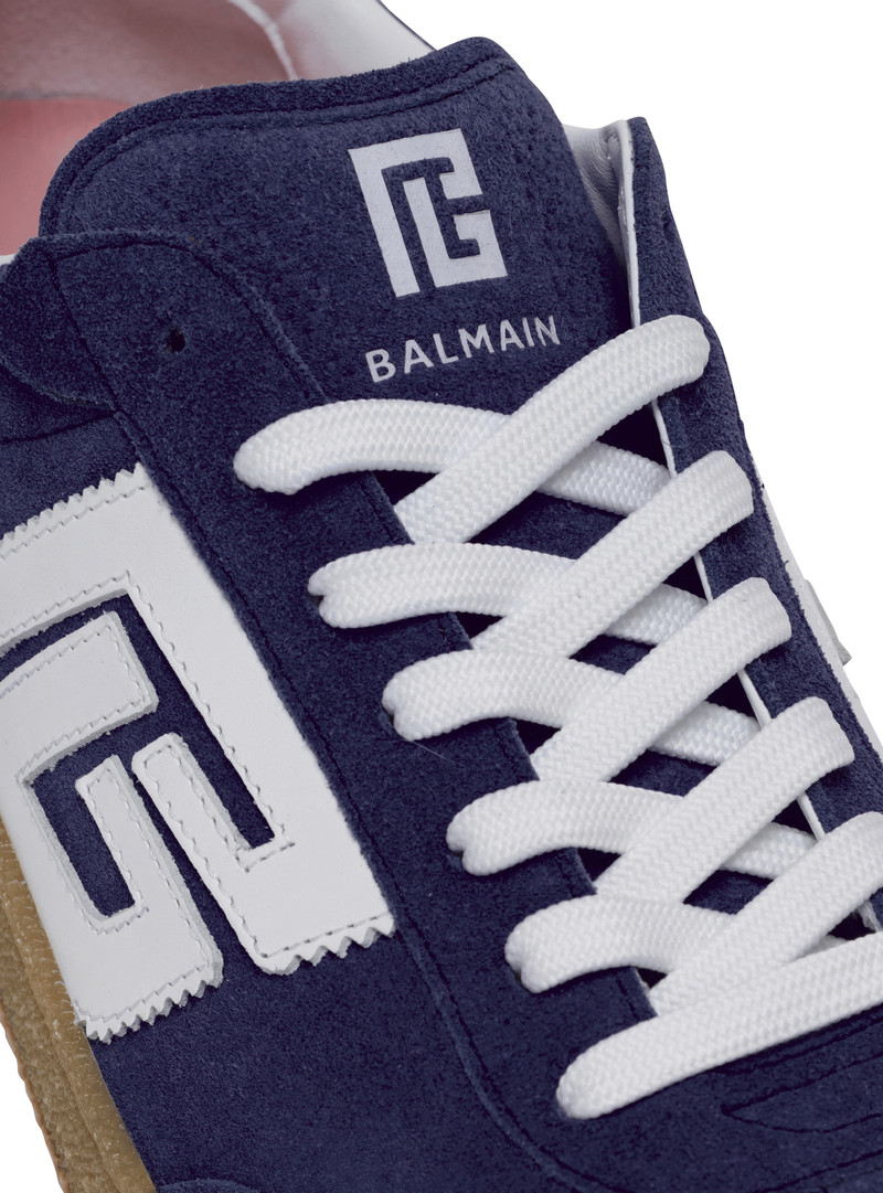 Suede Balmain Swan trainers 7