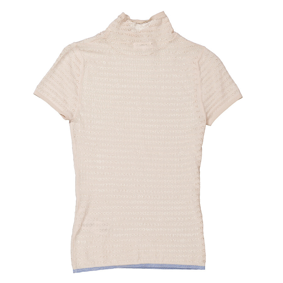 Victoria Beckham Polo Neck Knitted T-Shirt - 5