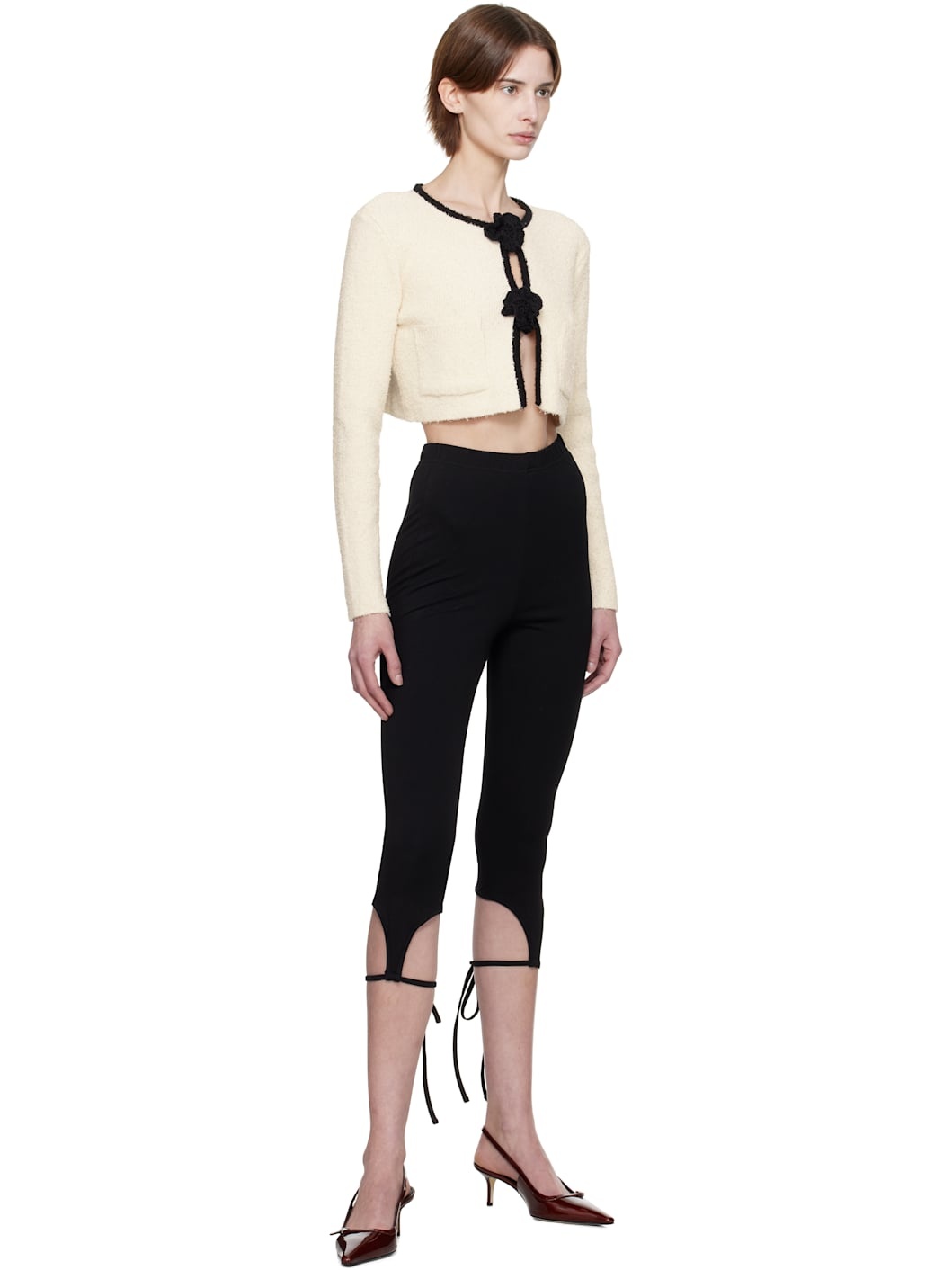 Off-White Crochet Knit Cardigan - 4