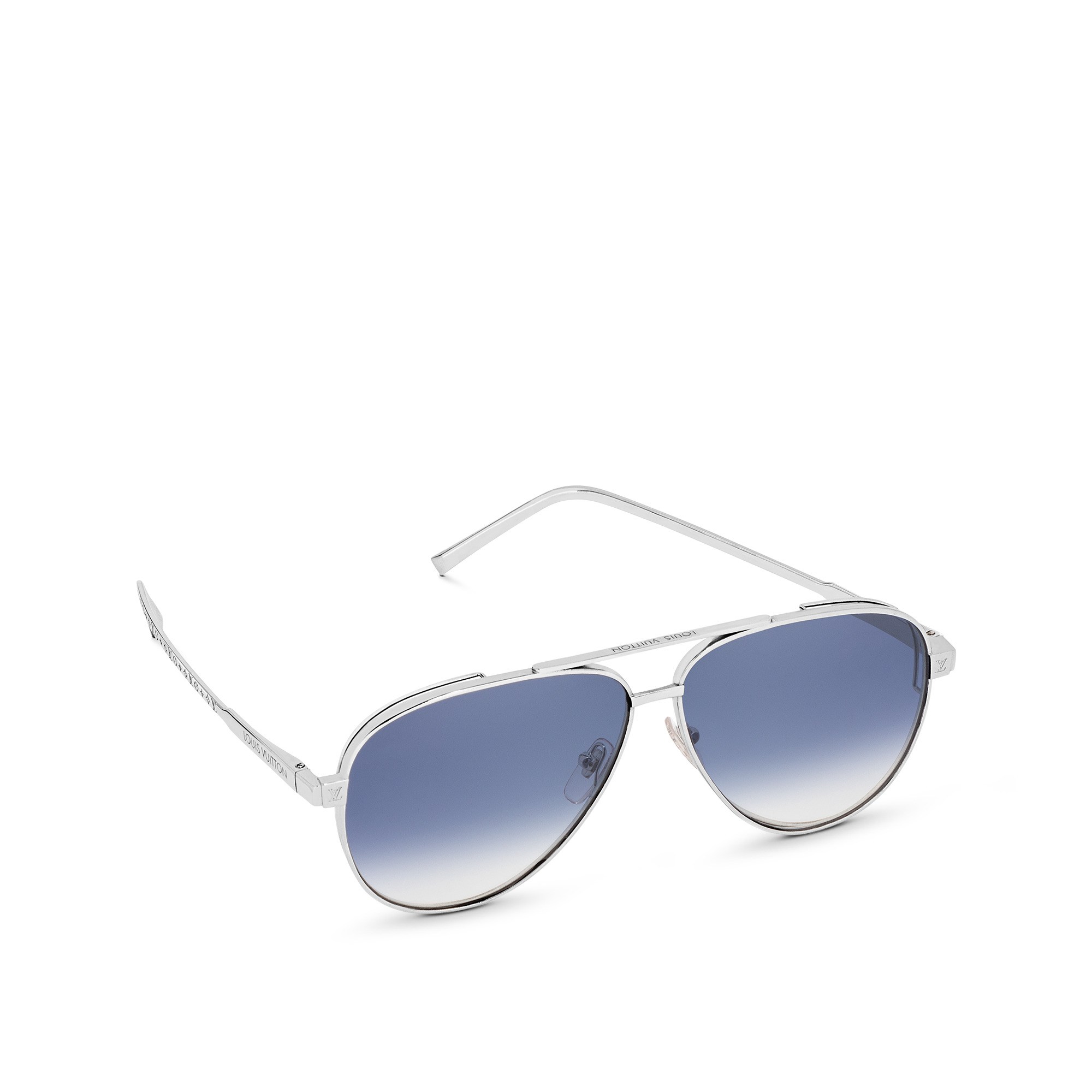 LV Rise Metal Pilot Sunglasses - 1