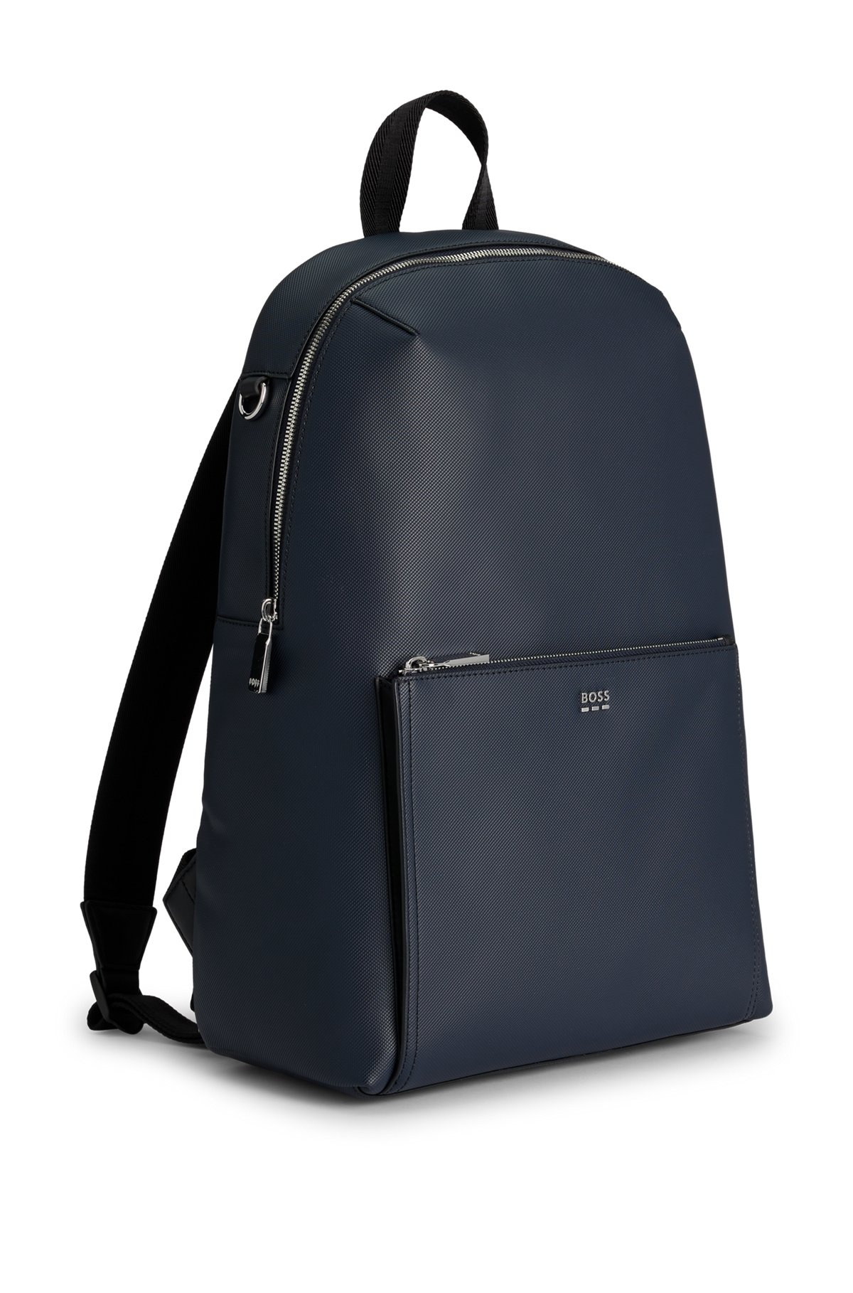 TEXTURED BACKPACK WITH LOGO HARDWARE - 4