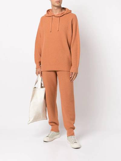 ISSEY MIYAKE rustic knit track trousers outlook