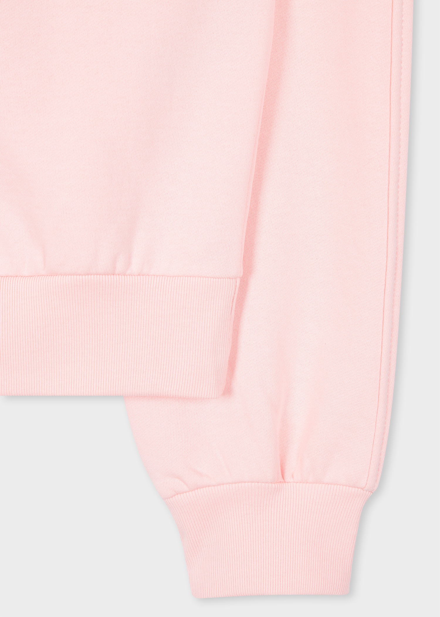 Women's Light Pink Zebra Logo Cotton Sweatshirt - 2