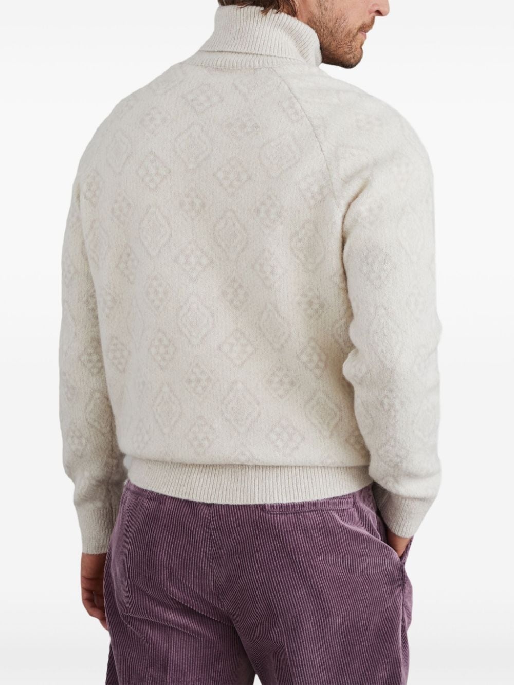 roll-neck long-sleeve jumper - 3