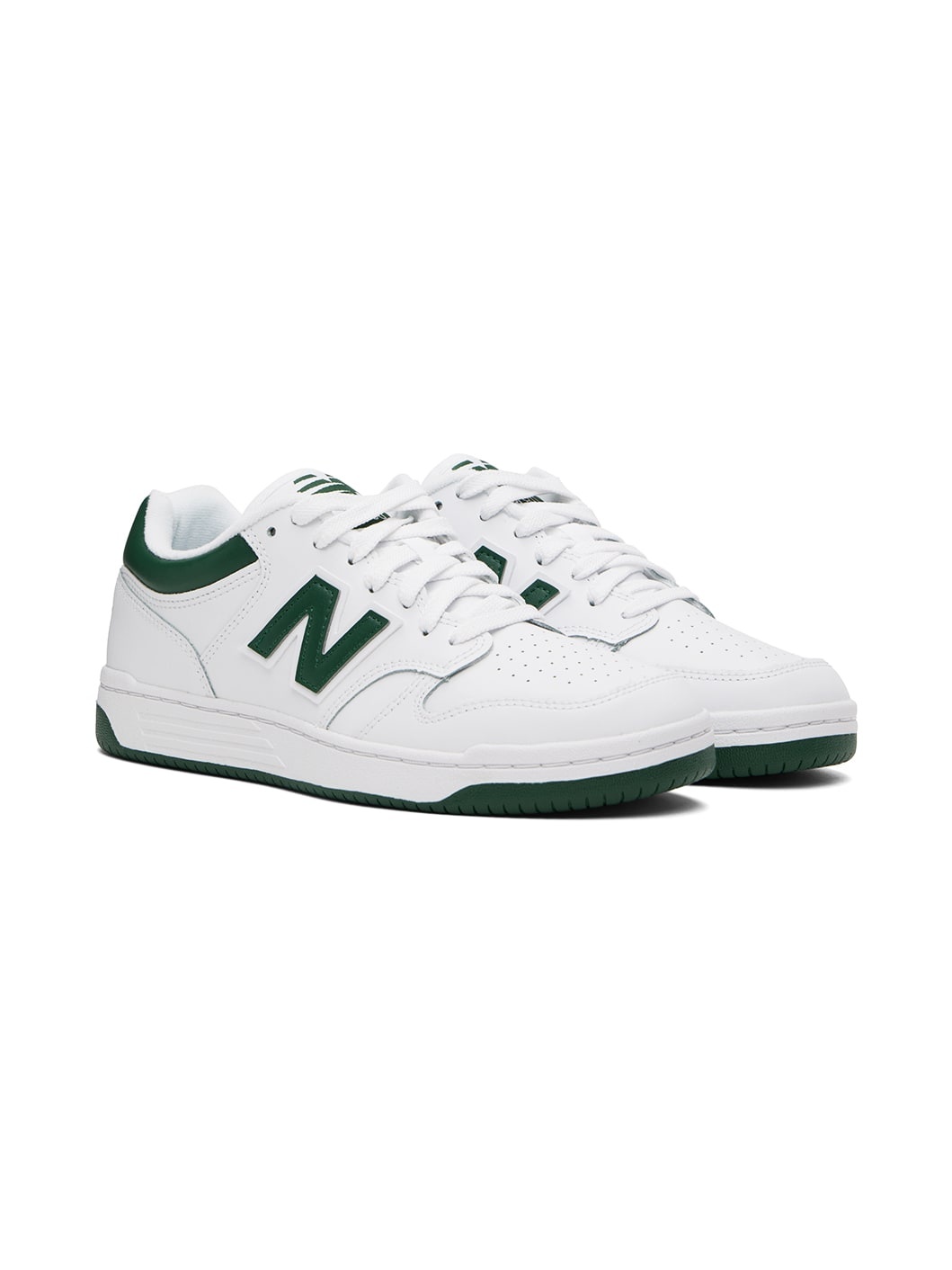 White & Green 480 Sneakers - 4