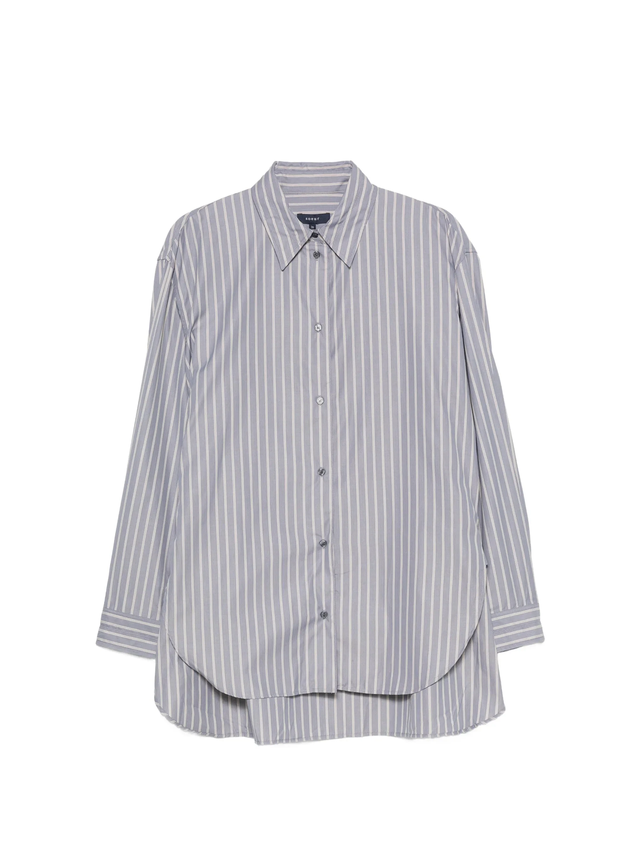 Soeur Vertical-stripe Long-sleeve Shirt - 1
