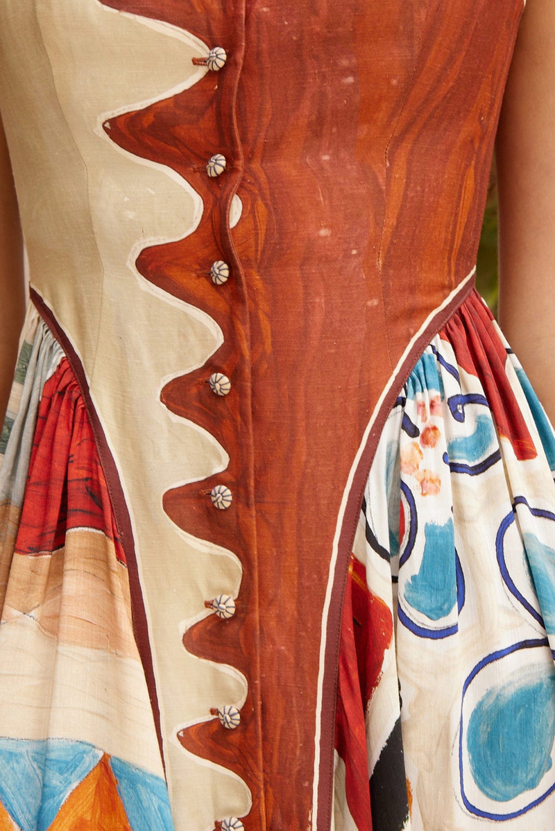 Michelle Square Neck Midi Dress 5