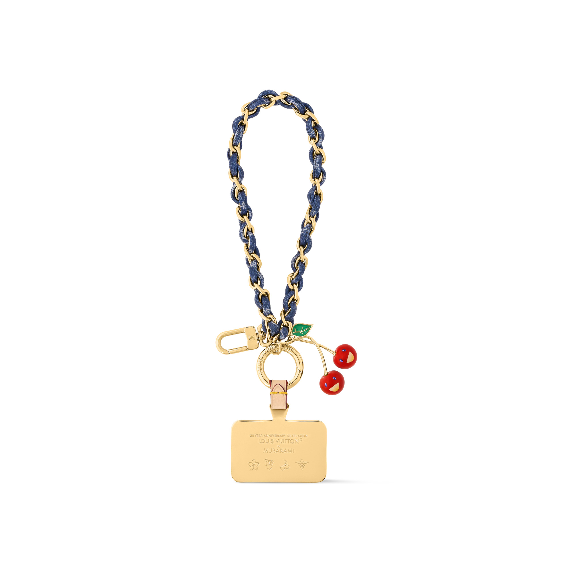 LV x TM Denim Cerise Phone Holder - 1