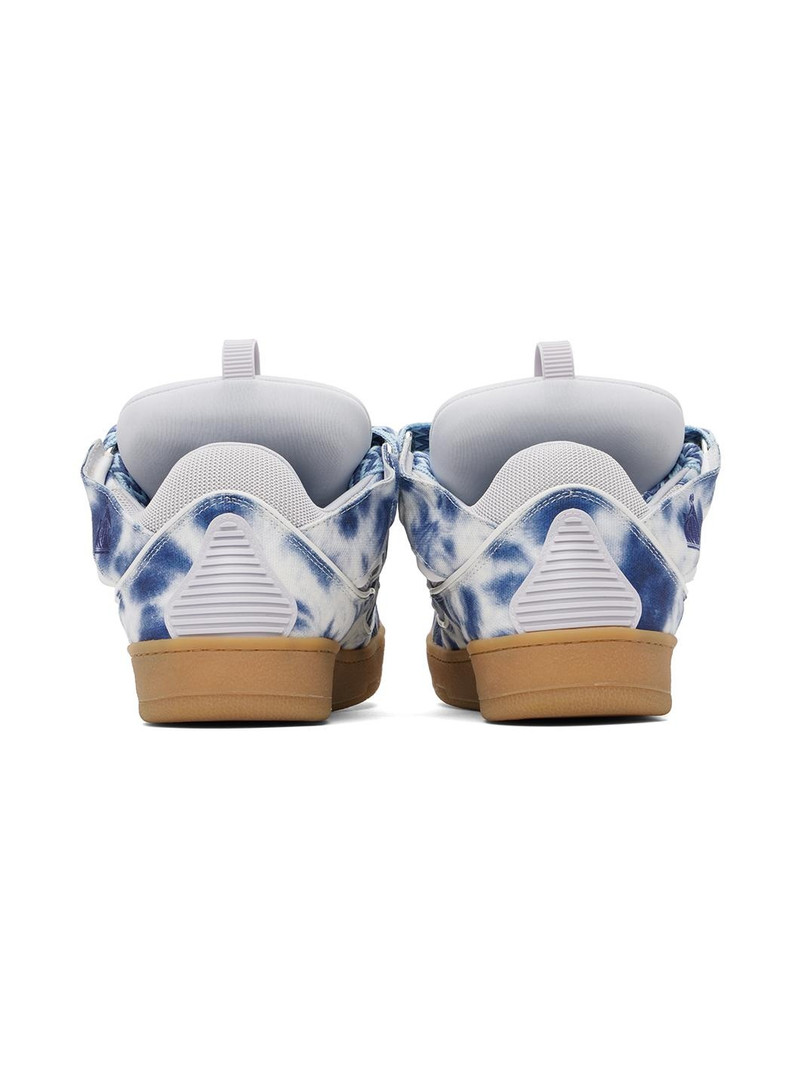 SSENSE Exclusive Blue Curb Washed Denim Sneakers 2