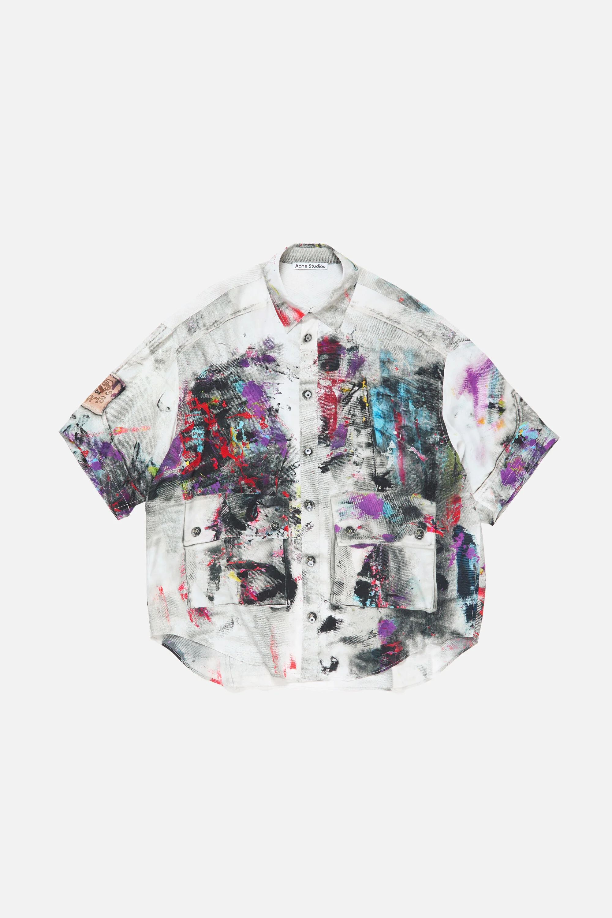 Button-up shirt printed - White Multicolor - 1