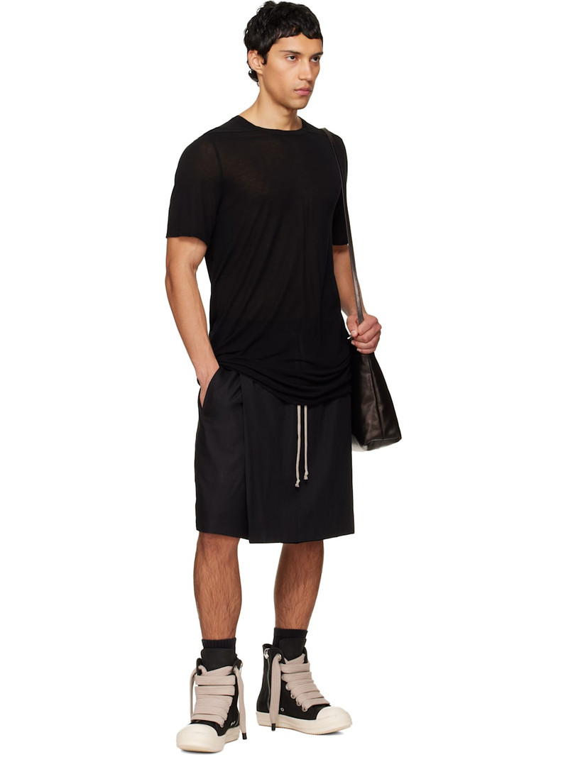 Rick Owens Black Temple Level Silk T-shirt outlook