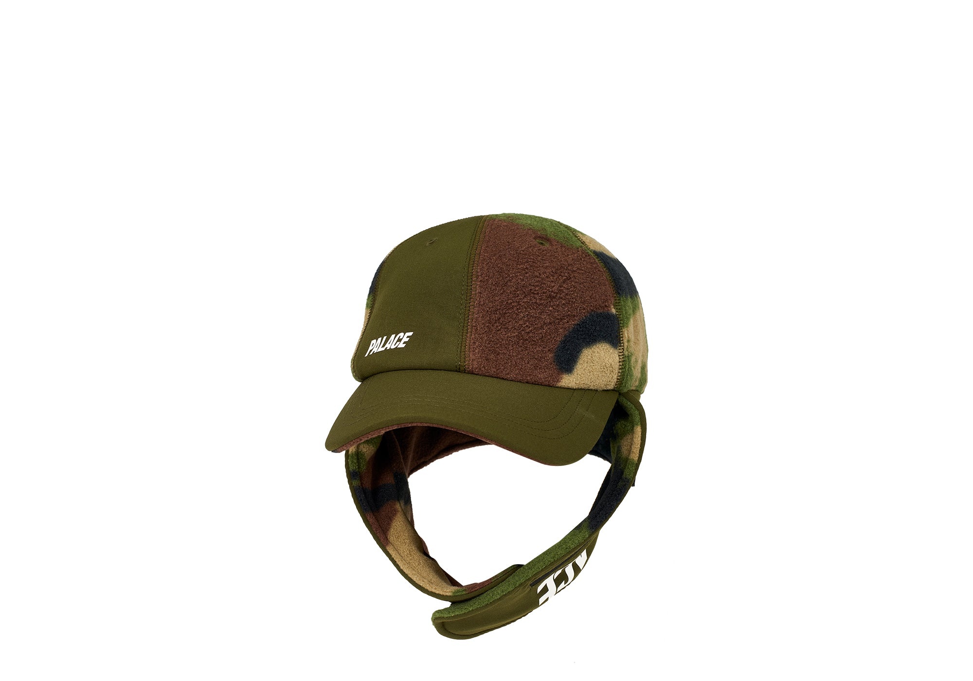 PALACE POLARTEC WARMDOME EARFLAP 5-PANEL WOODLAND CAMO | REVERSIBLE