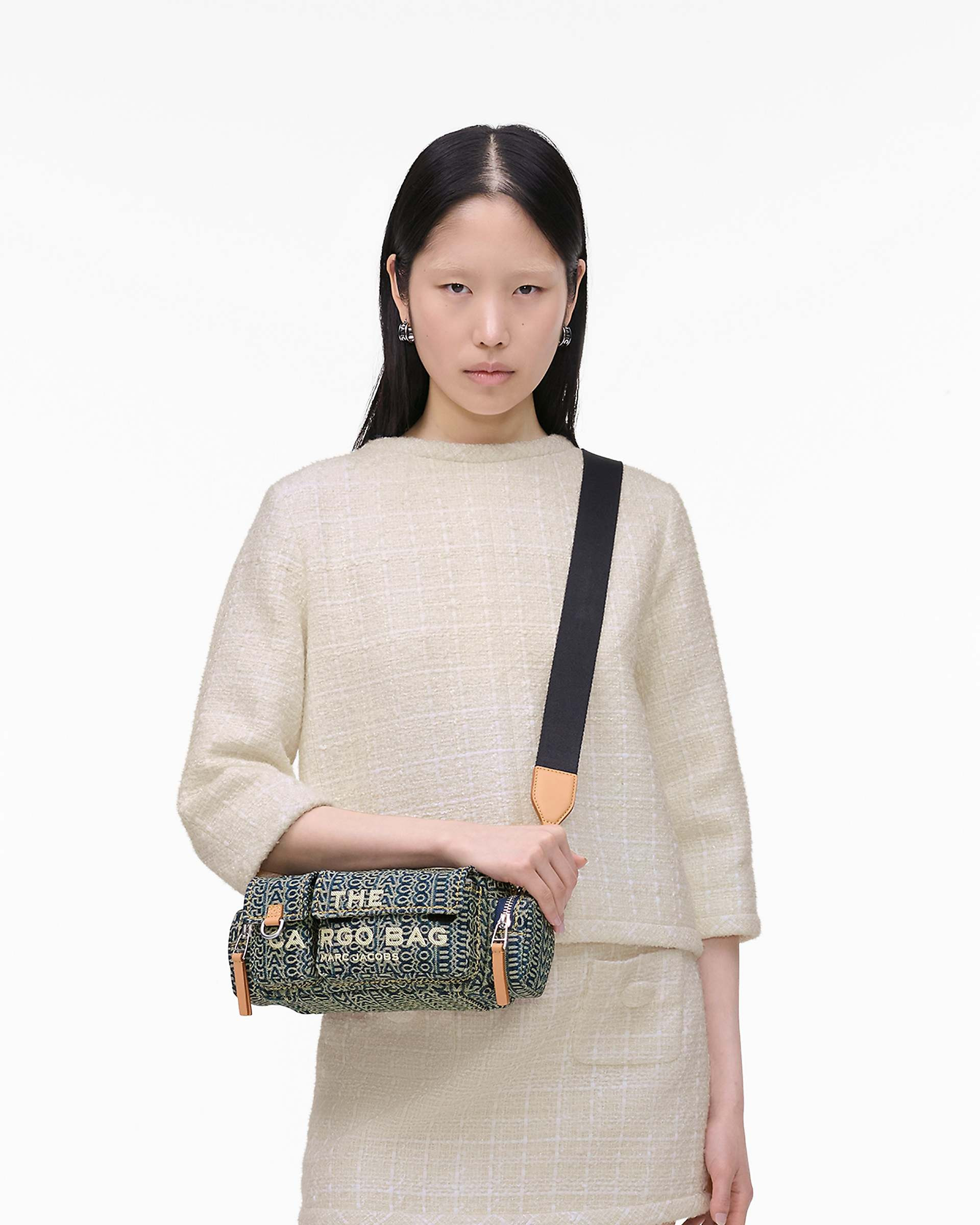 THE CARGO MONOGRAM DENIM SHOULDER BAG - 8