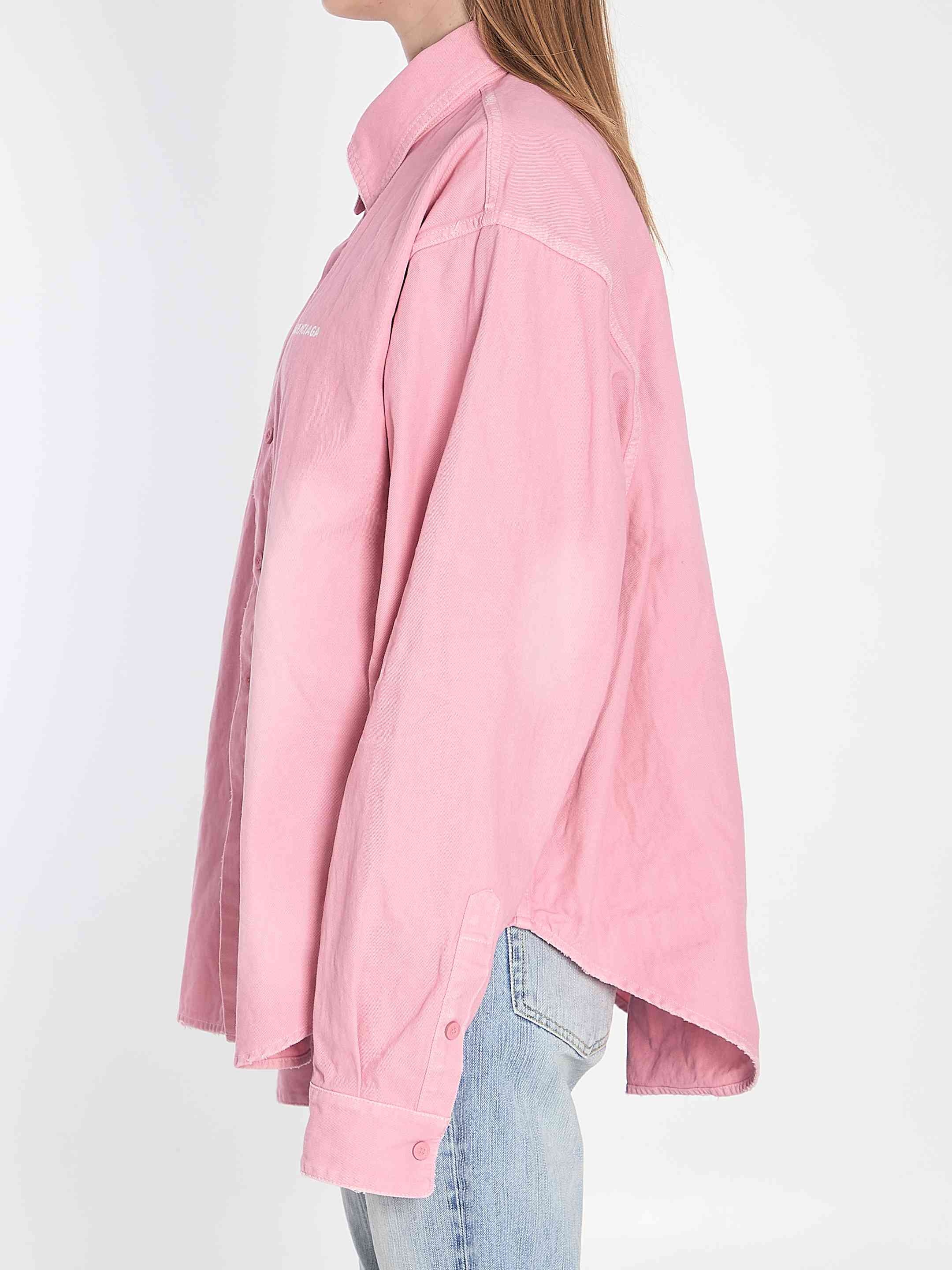 Balenciaga Women Denim Overshirt - 3
