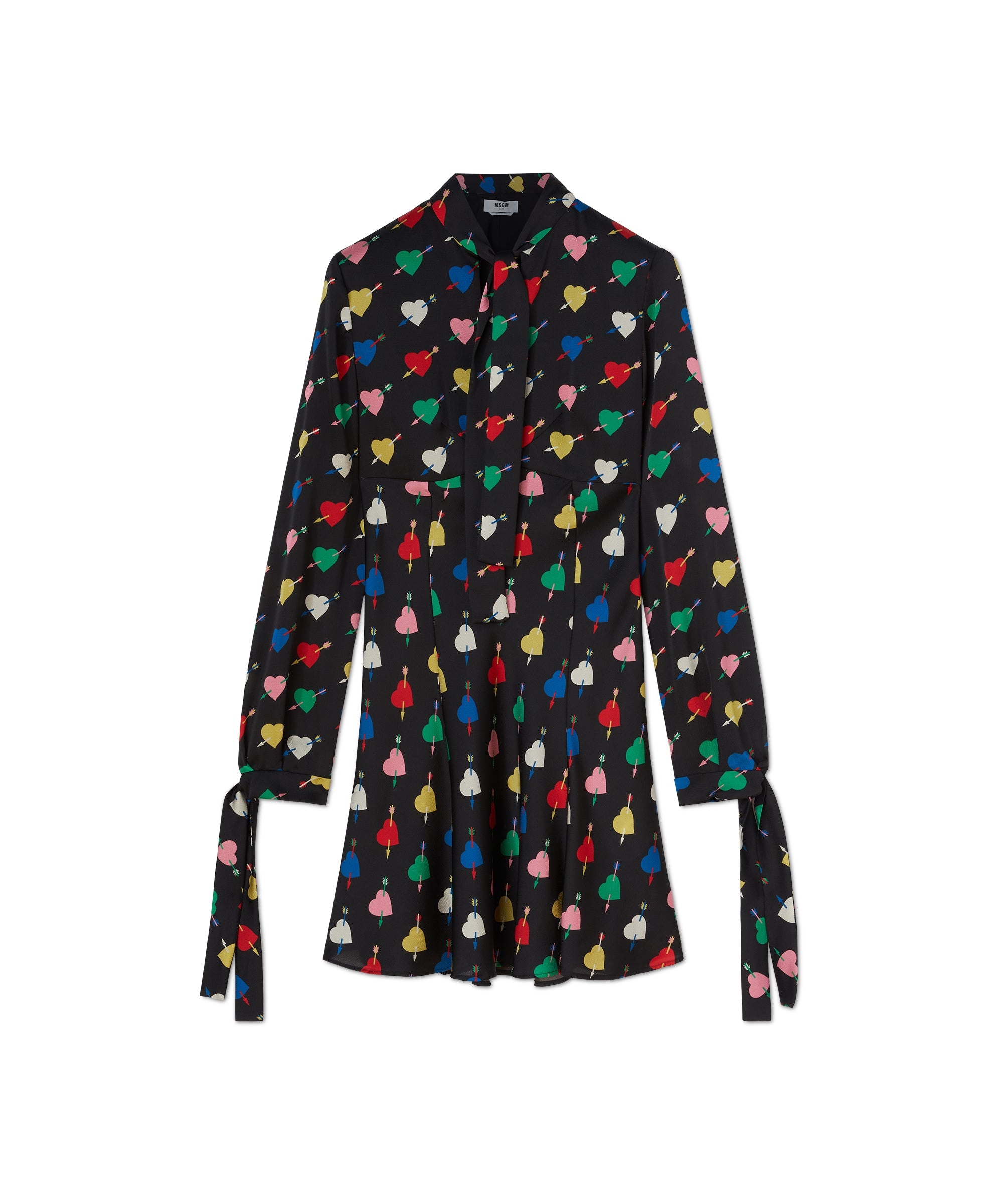 Dress with "Arrowed Heart Print" motif - 1