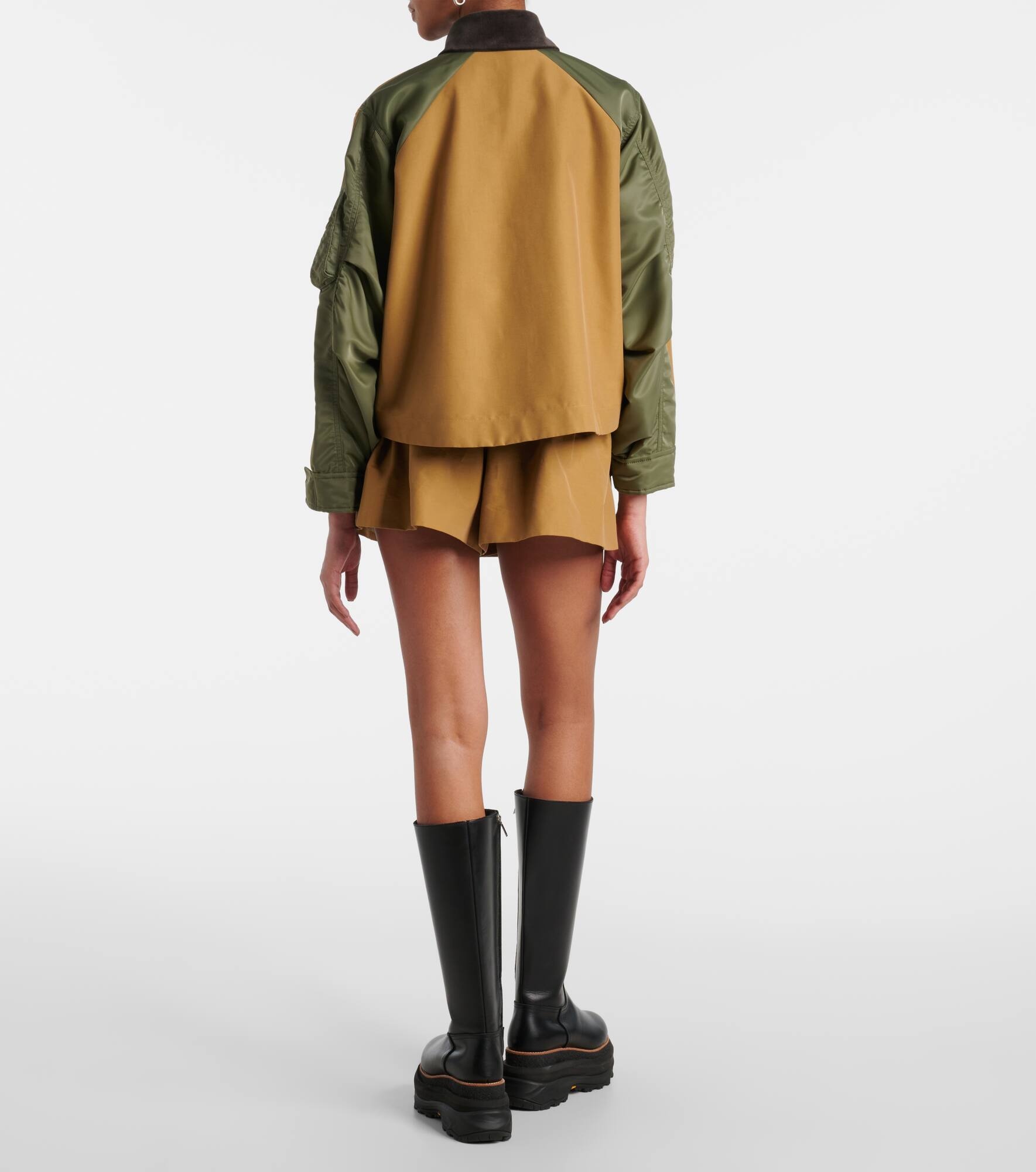 Cotton-blend twill blouson - 3