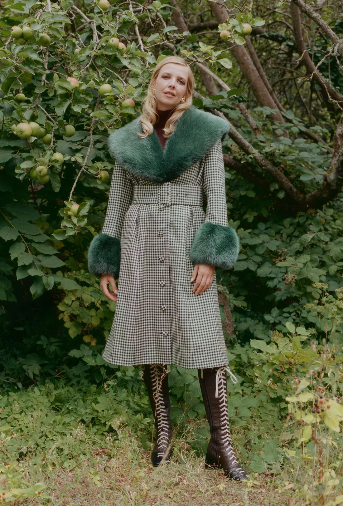 Balthasar Coat - Green Gingham - 1