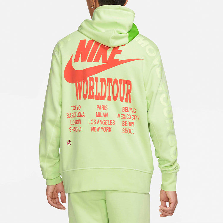 Nike Alphabet Printing Sports Pullover Green DA0932-383 - 4