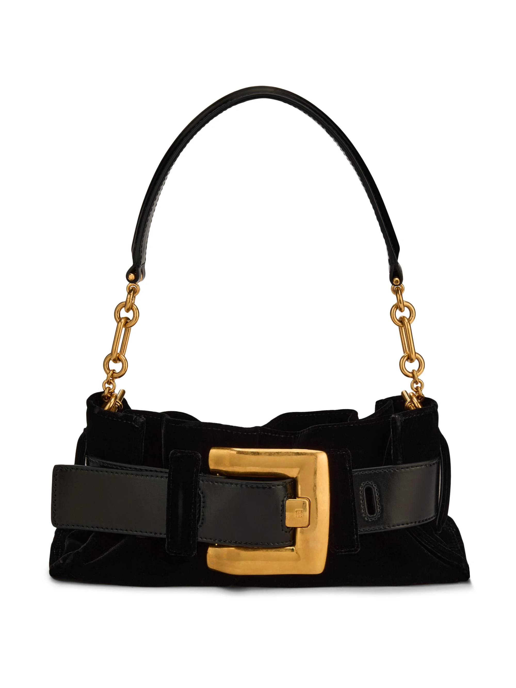 Women's Mini Anthem Velvet Shoulder Bag - Noir - 1