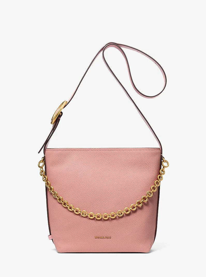 Nolita Small Pebbled Leather Bucket Tote Bag - 1