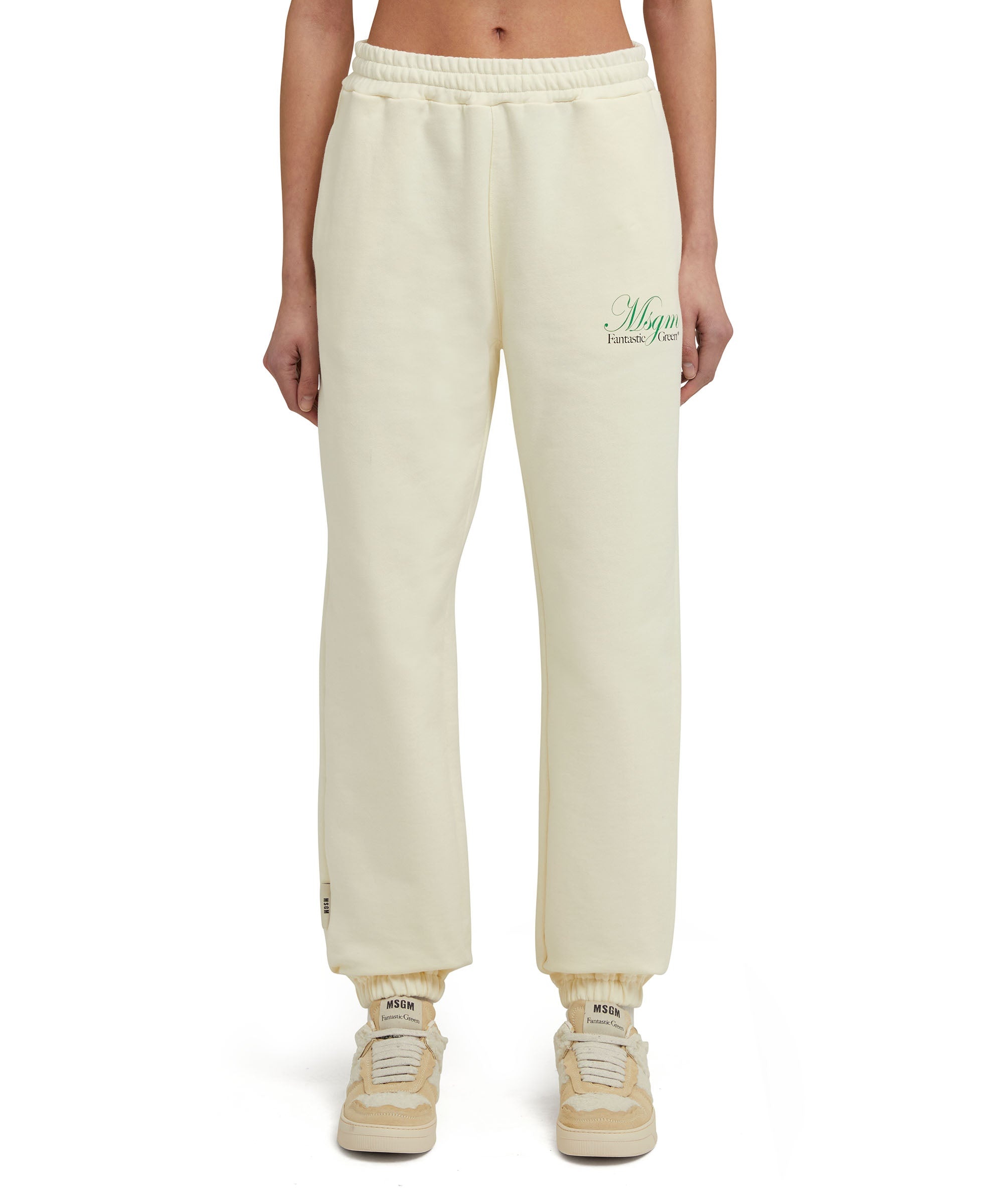 Organic cotton jogging trousers certified by the MSGM Fantastic Green Capsule - 6