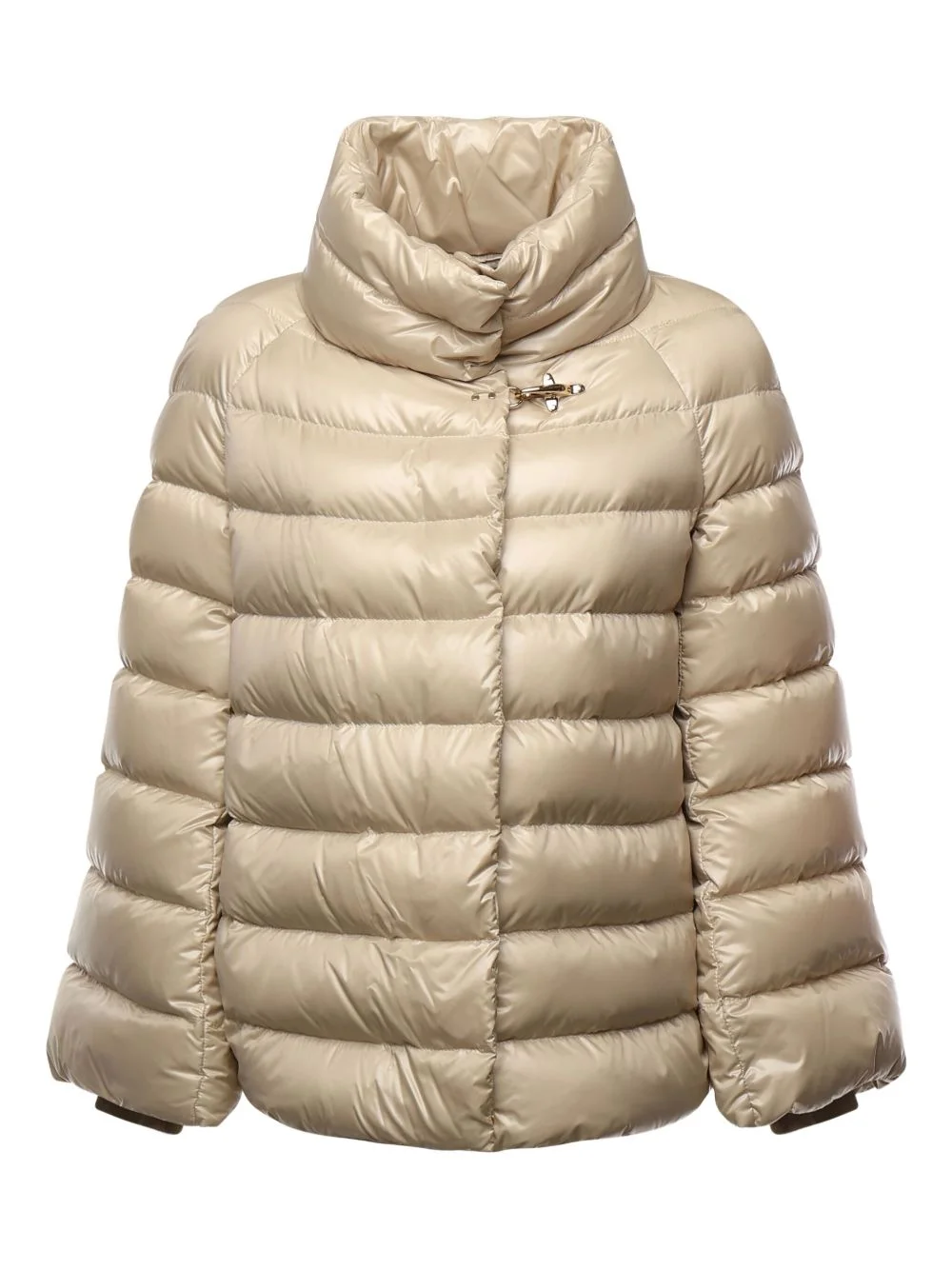 high-neck quilted jacket - 1