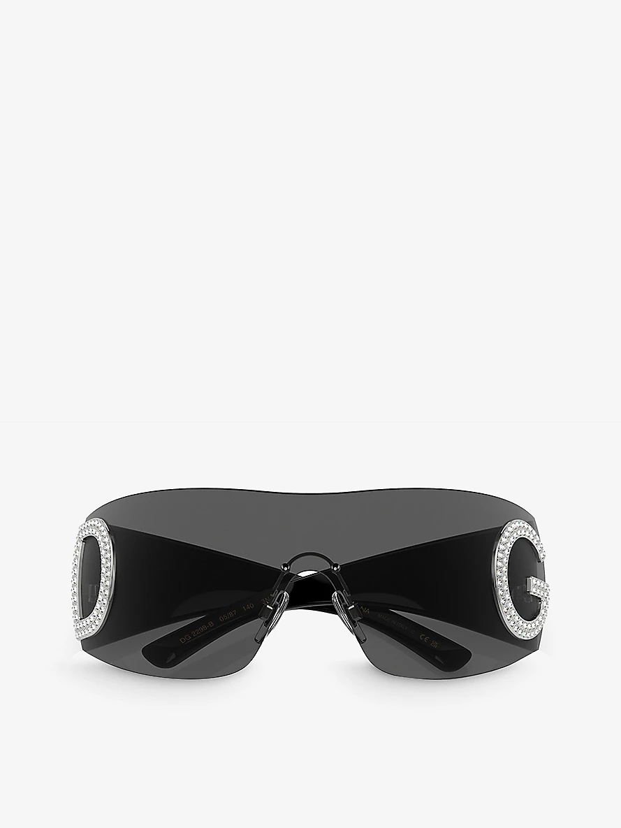 DG2298B oval-frame acetate sunglasses - 5