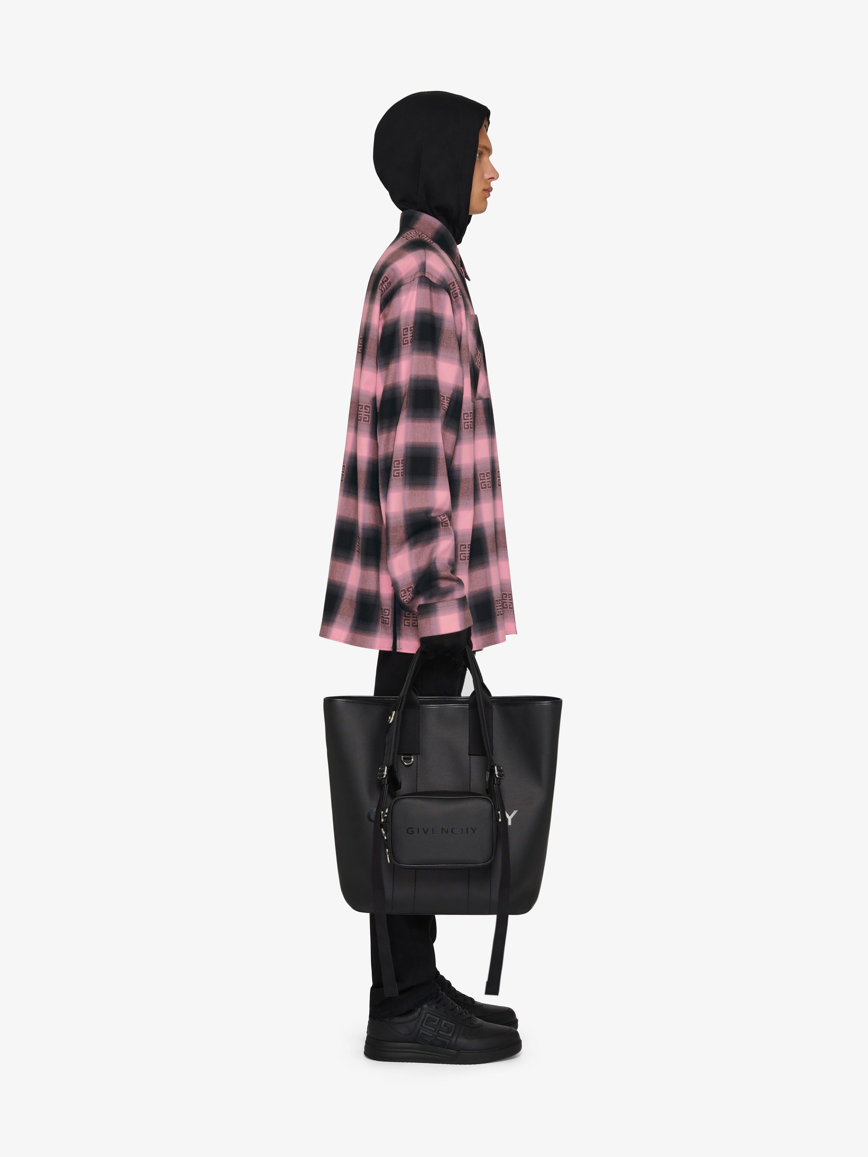 OVERSIZED SHIRT IN 4G CHECKED FLANNEL - 3