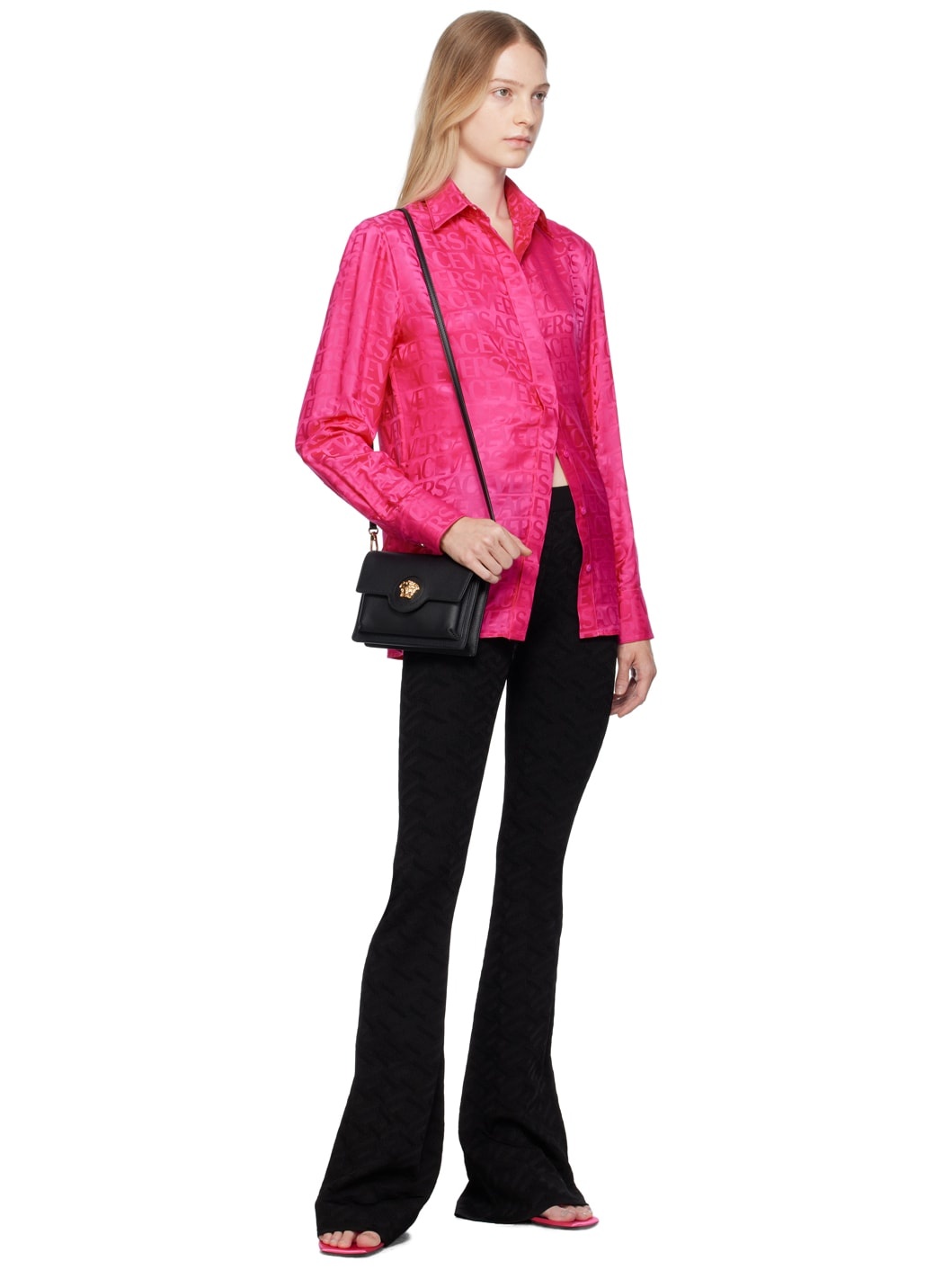 Black La Greca Trousers - 4