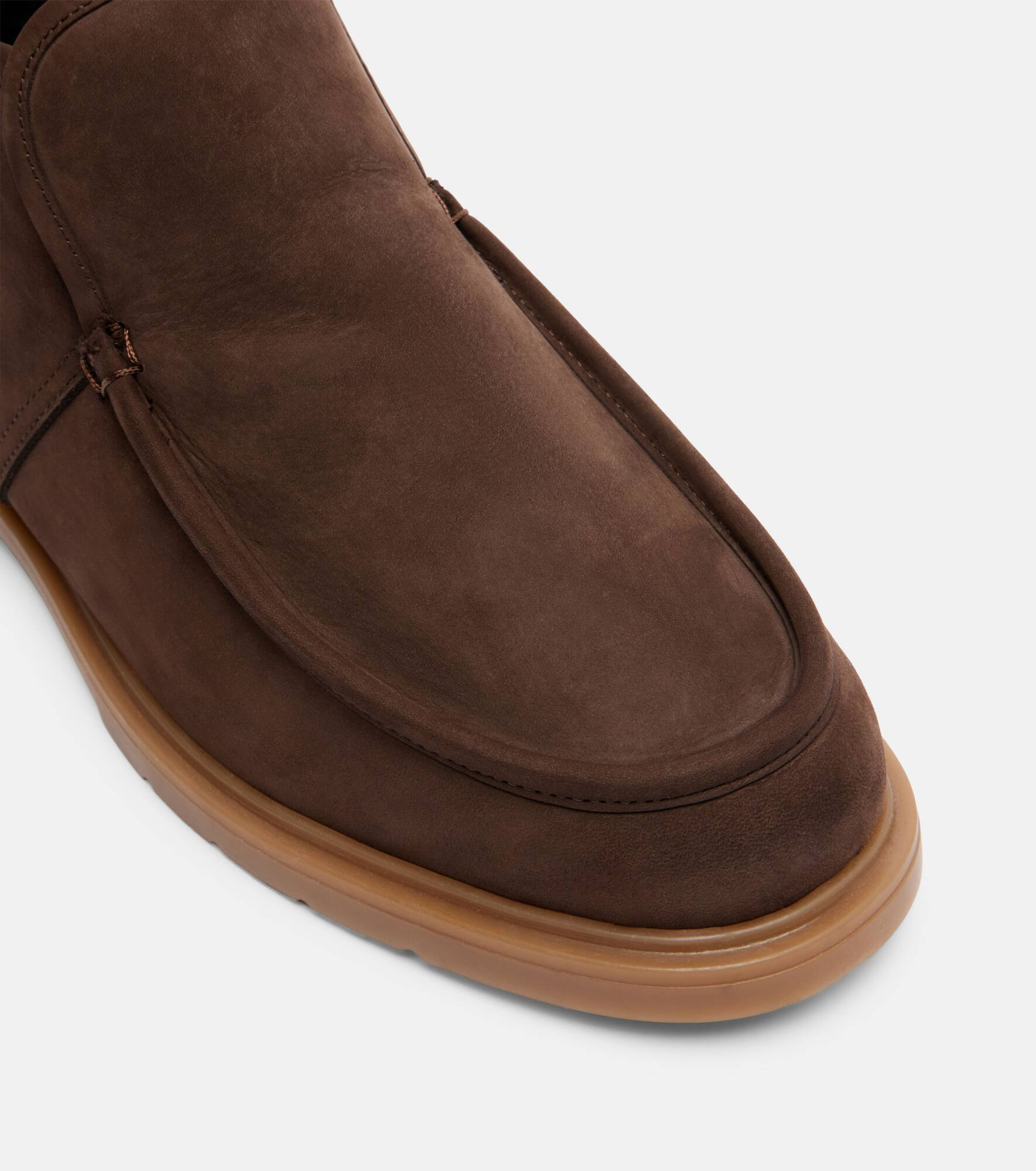 Shearling-lined suede ankle boots - 5