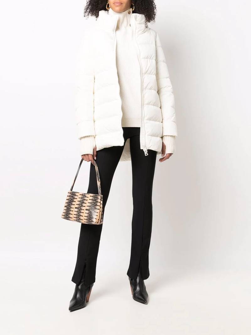 Herno hooded feather-down padded coat outlook
