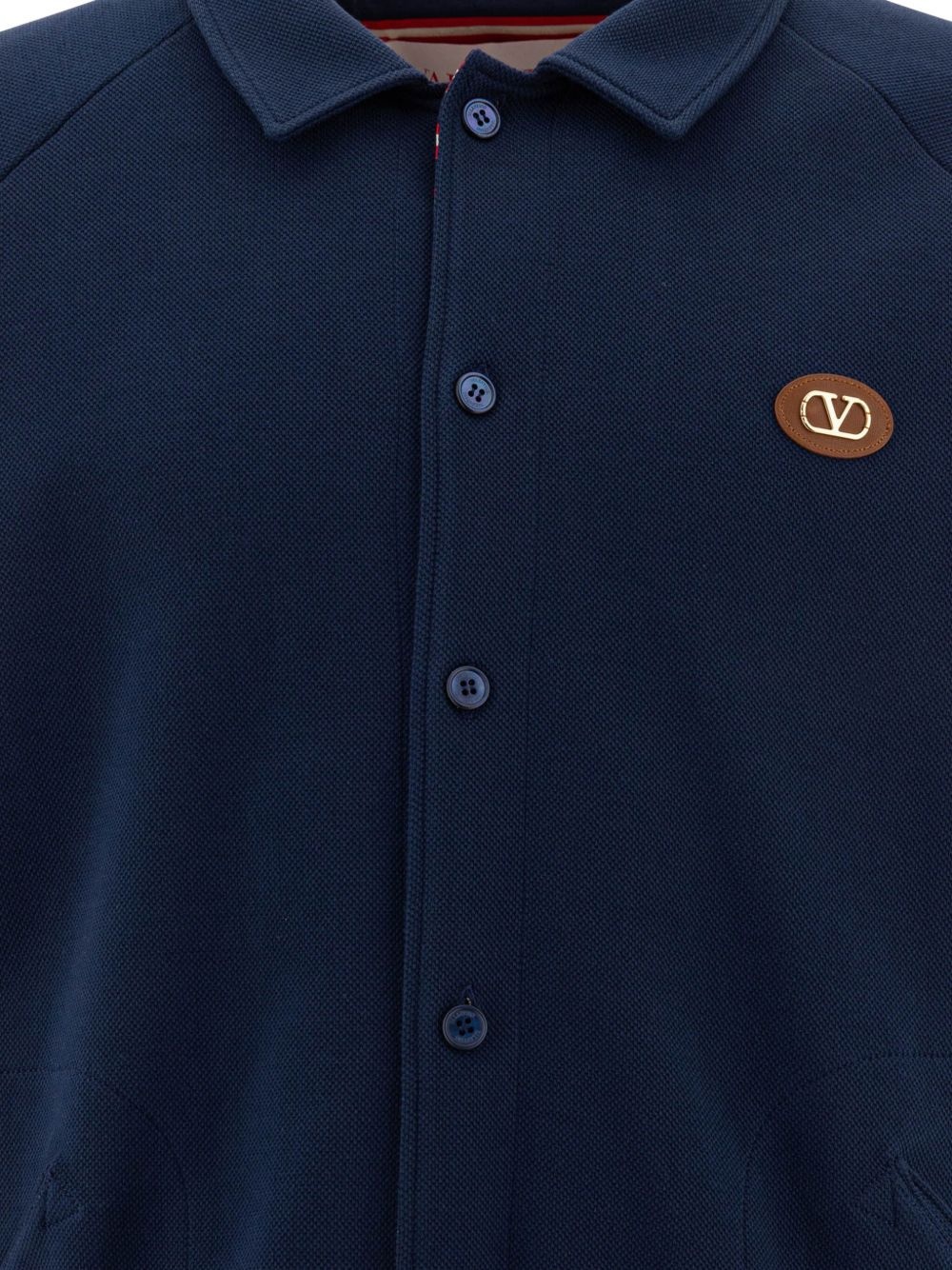logo-patch cardigan - 3