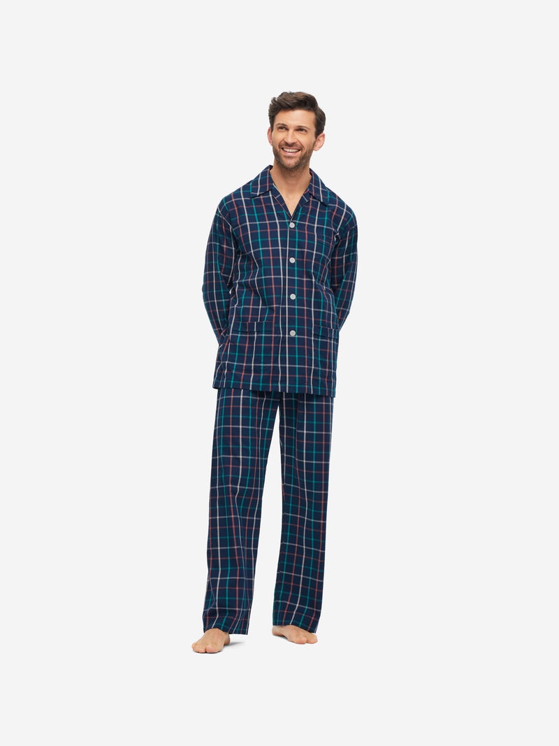Men's Classic Fit Pyjamas Ranga 44 Brushed Cotton Multi - 4