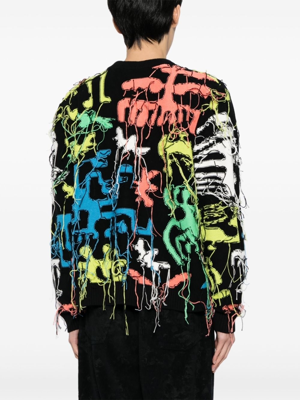 fringed cotton cardigan - 5