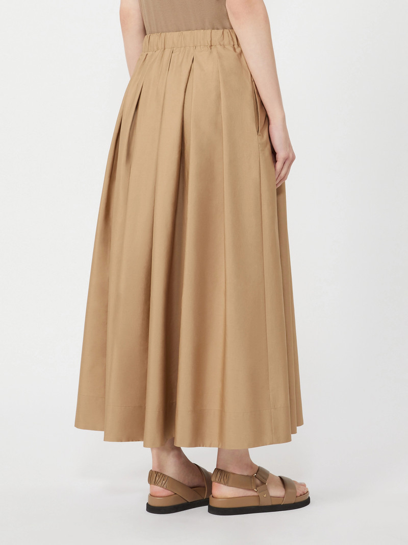 PINETA Cotton poplin skirt - DESERT 4