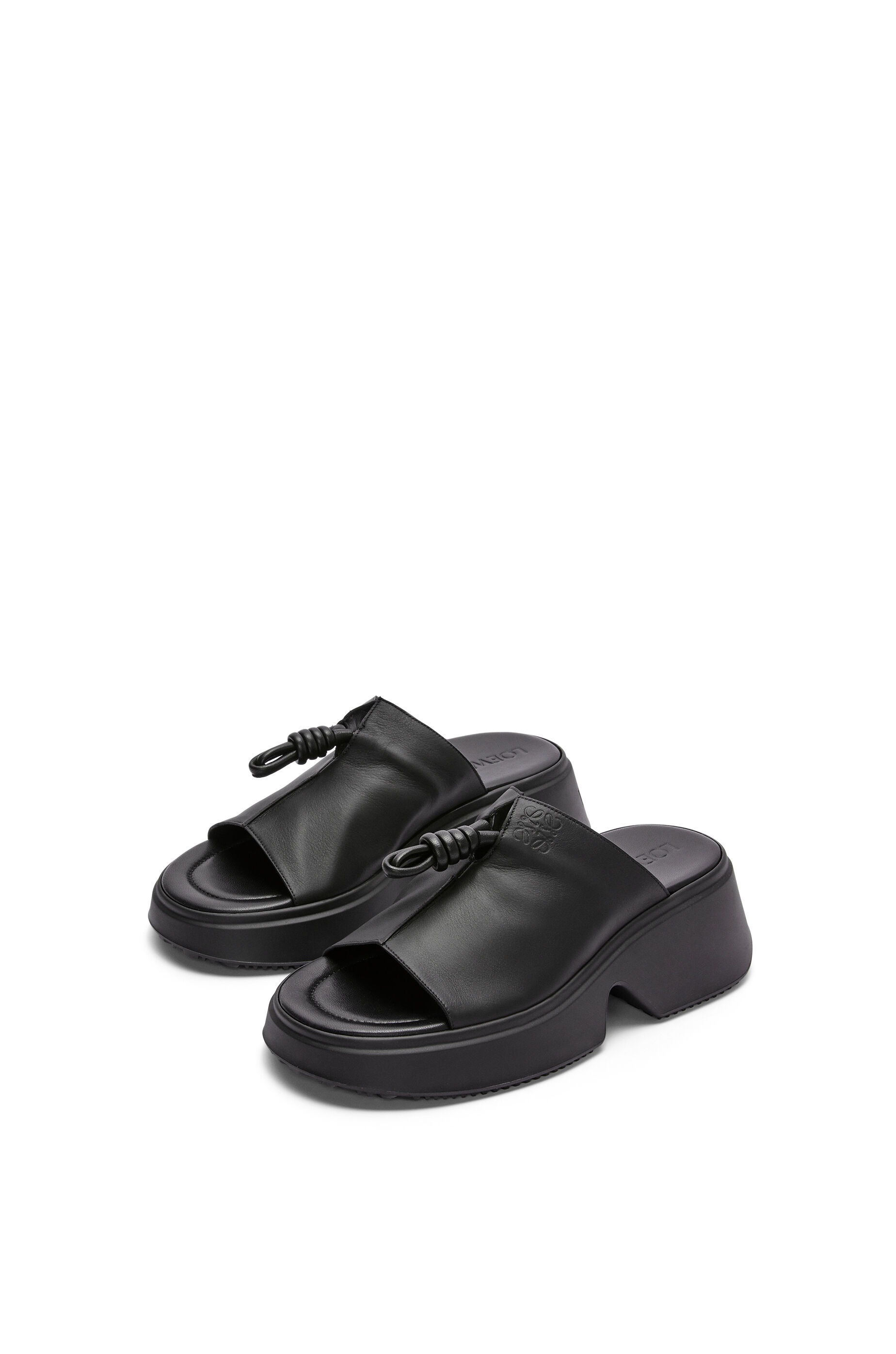Flamenco wedge mule in calfskin - 2