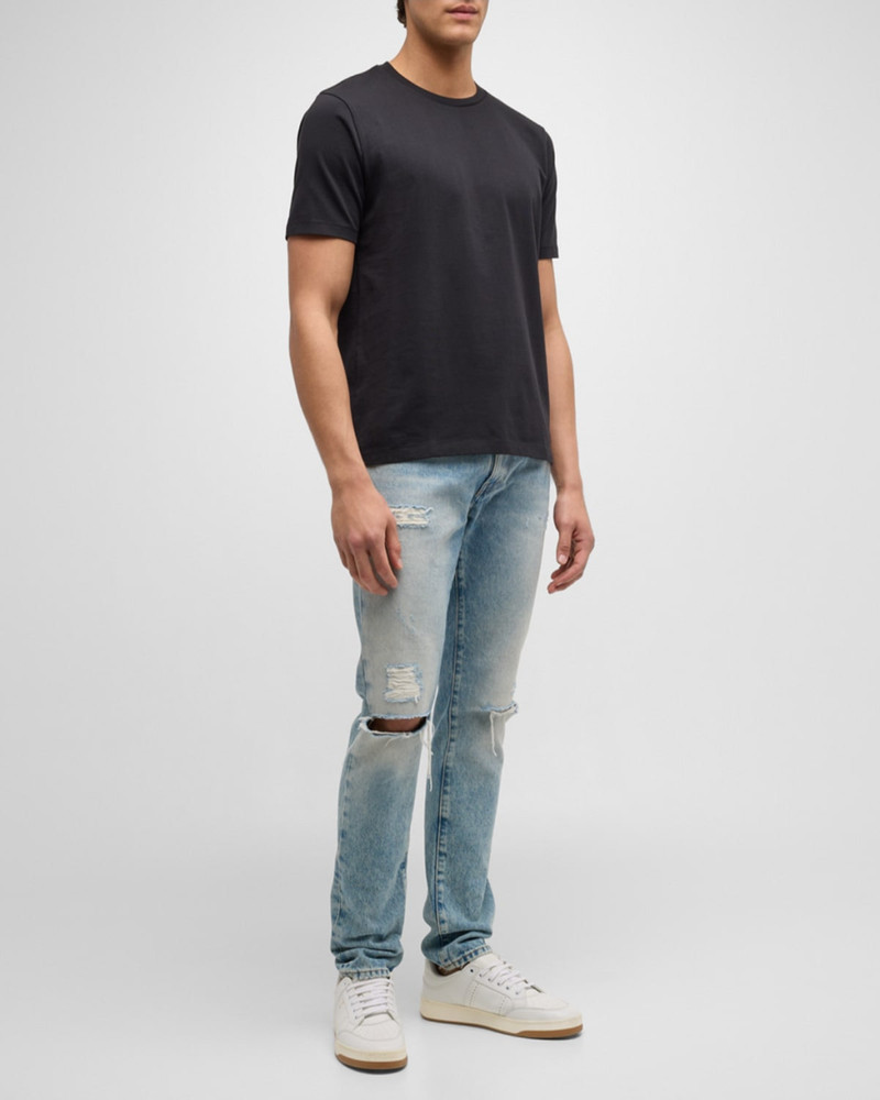 FRAME Men's Heavyweight Cotton Crewneck Classic Fit T-Shirt outlook