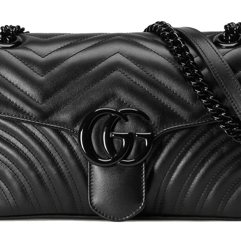 (WMNS) Gucci GG Marmont Matelasse Shoulder Bag Small 'Black' 443497-DTDFV-1000 - 4
