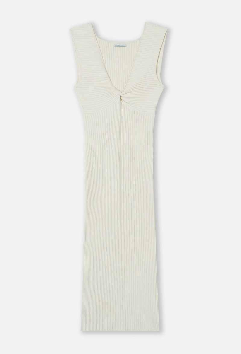 PIPER SILK RIB TWIST DRESS 1