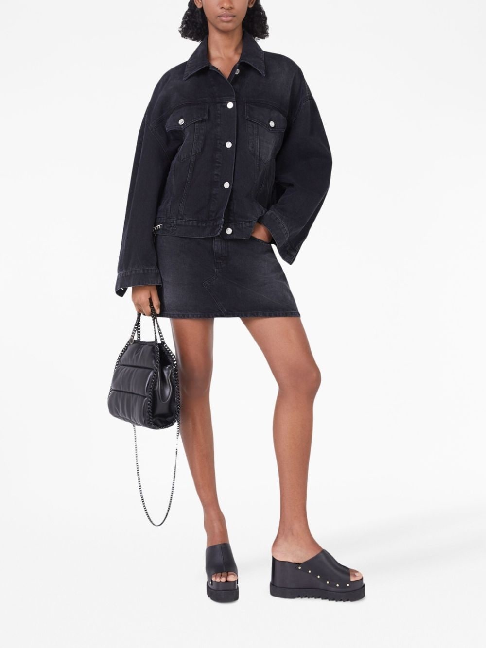 Falabella denim mini skirt - 2