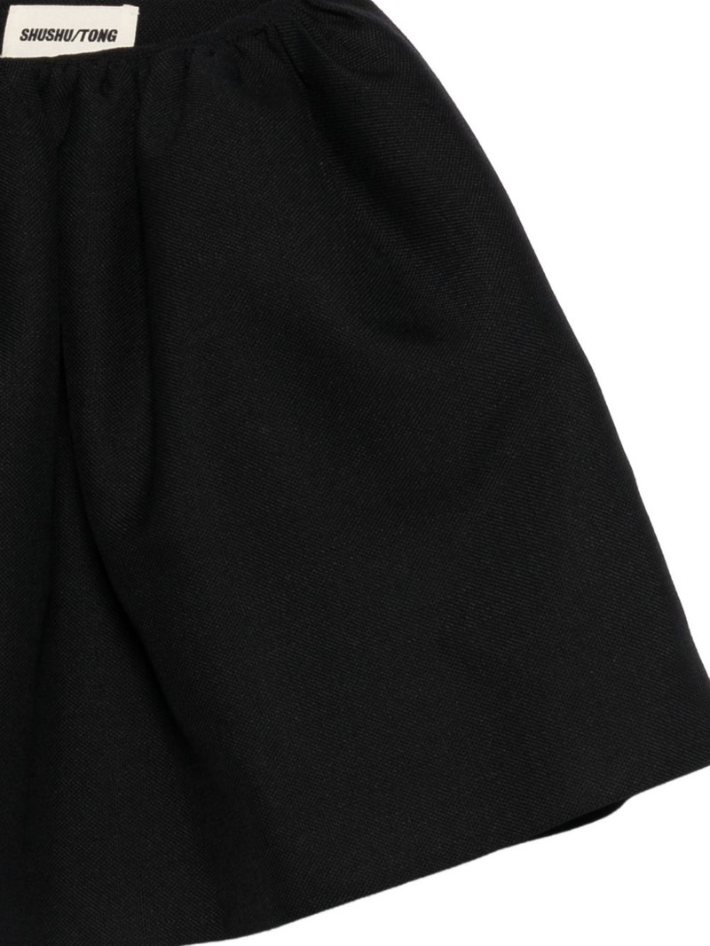 gathered A-line mini skirt 3