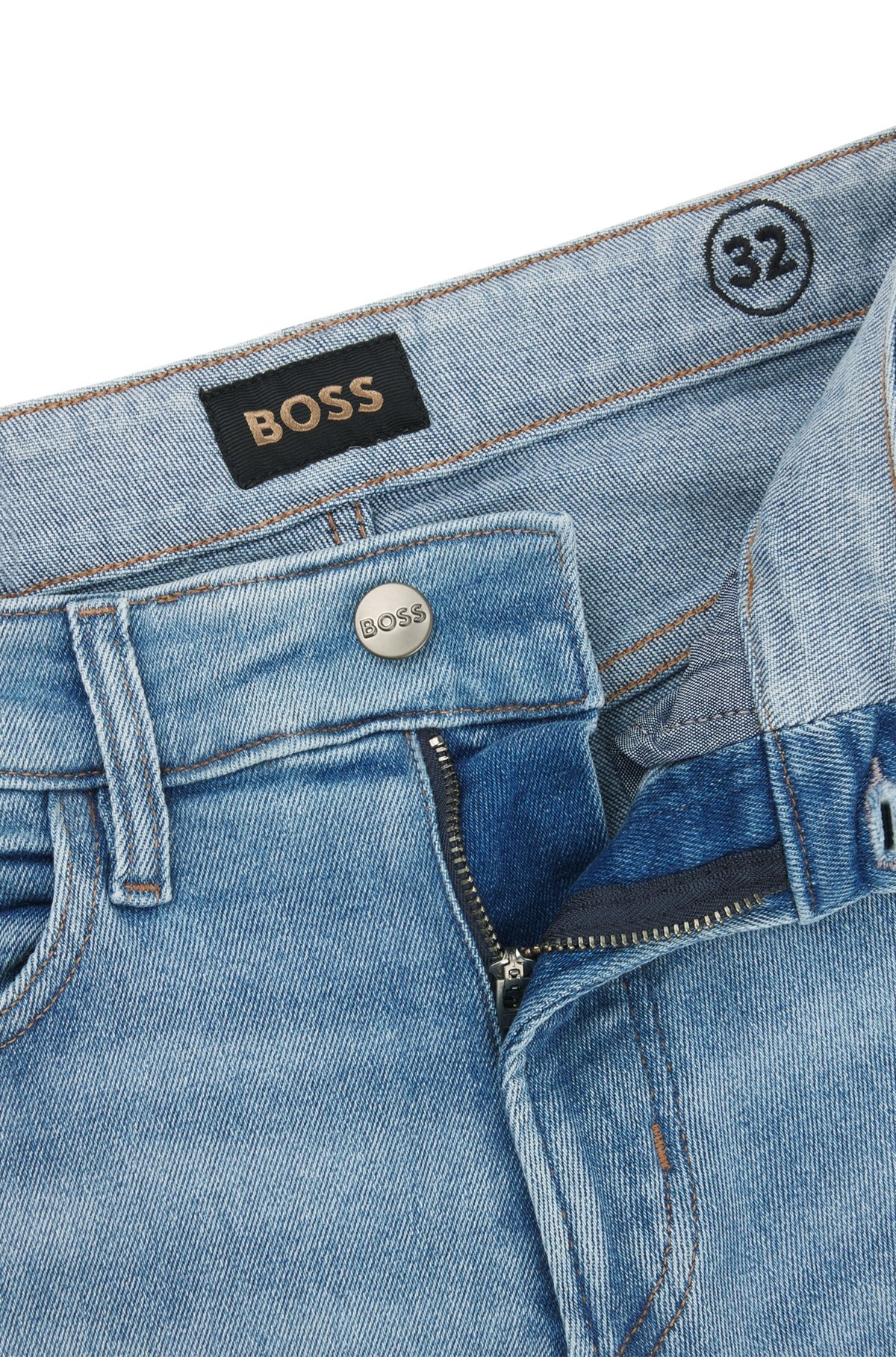 SLIM-FIT JEANS IN FRESH-BLUE COMFORT-STRETCH DENIM - 6