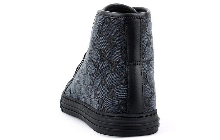 Gucci Monogram High Top Sneakers 'Black' 426188-KQWM0-1948 - 4