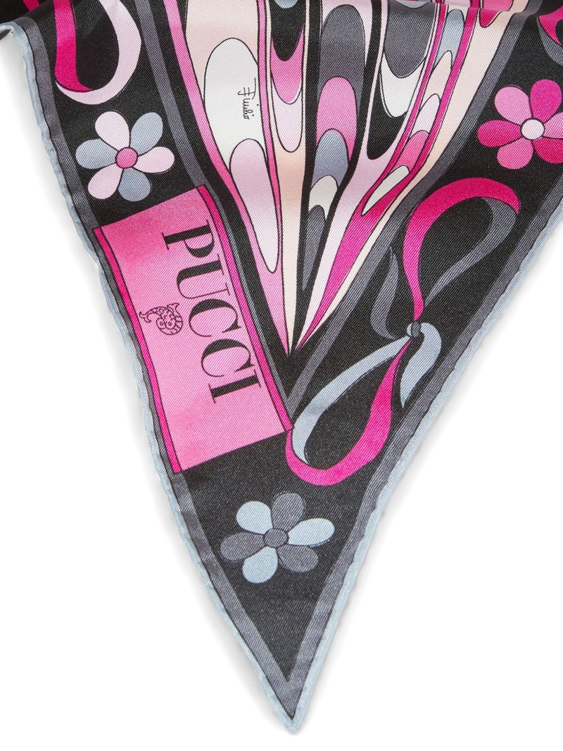 PUCCI Maddalena and Onde-print silk scarf outlook